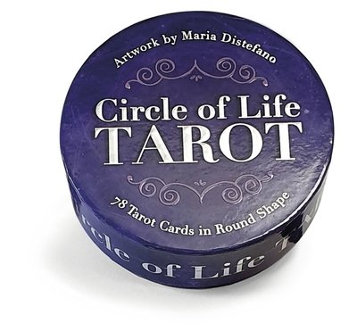 Cover for Distefano, Maria (Maria Distefano) · Circle of Life Tarot: 78 Tarot Cards in Round Shape (Flashkort) (2020)