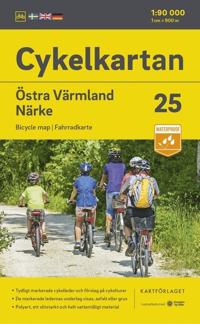 Cover for Cykelkartan Blad 25 Östra Värmland / Närke 2023-2025 (N/A) (2023)