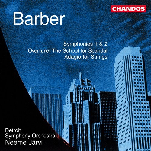 Barber / Symphonies No 1 & 2 - Detroit Symphony Orch / Jarvi - Musik - CHANDOS - 0095115968420 - 31. december 2005