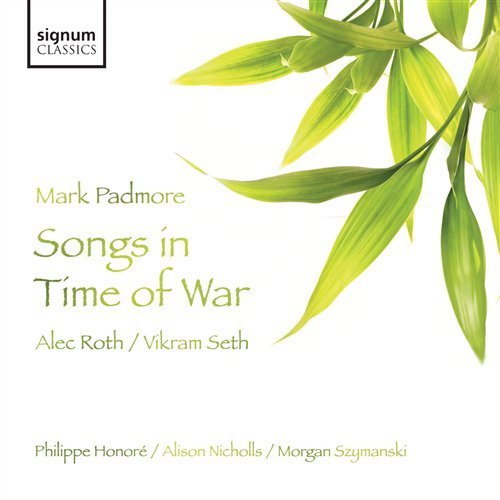 Songs in Time of War - A. Roth - Musik - SIGNUM CLASSICS - 0635212012420 - 25. Mai 2009
