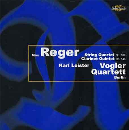 Cover for Reger / Leister / Vogler · String Quartet Op 109 / Clarinet Quintet Op 146 (CD) (2000)