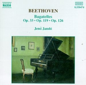 Cover for Beethoven / Jando · Bagatelles Op 33, 119 &amp; 126 (CD) (1994)