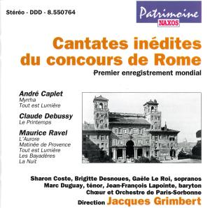 CAPLET: Myrrha, Tout est lumière - Grimbert / Orchestre de Paris-Sorbonne - Music - Naxos - 0730099576420 - 1995