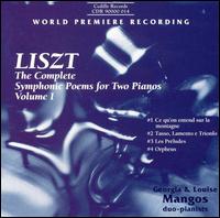 Complete Symphonic Poems for 2 Pianos I - Liszt / Mangos,g. / Mangos,l. - Musiikki - CEDILLE - 0735131901420 - lauantai 24. elokuuta 1996