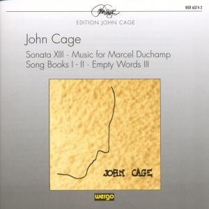 Cover for Cage · Sonata Xiii / Song Books I-ii (CD) (1991)