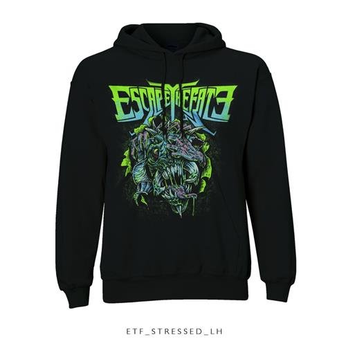 Cover for Escape The Fate · Escape The Fate Unisex Pullover Hoodie: Stressed (Hoodie) [size S] [Black - Unisex edition] (2015)