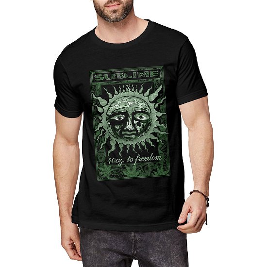 Sublime Unisex T-Shirt: GRN 40 Oz - Sublime - Merchandise -  - 5056012041420 - 