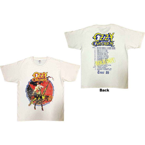 Ozzy Osbourne Unisex T-Shirt: The Ultimate Sin Tour '86 (Back Print) - Ozzy Osbourne - Gadżety - - 5056737201420 - 15 września 2023