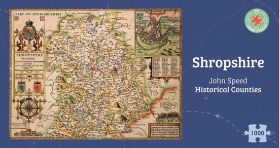 Cover for Shropshire Historical 1610 Map 1000 Piece Puzzle (MERCH) (2024)