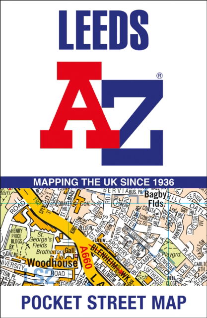 Cover for A-Z Maps · Leeds A-Z Pocket Street Map (Landkarten) [2 Revised edition] (2024)