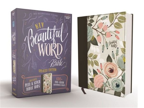 Cover for Zondervan Zondervan · NIV, Beautiful Word Bible, Updated Edition, Peel / Stick Bible Tabs, Cloth over Board, Floral, Red Letter, Comfort Print: 600+ Full-Color Illustrated Verses - Beautiful Word (Gebundenes Buch) (2019)