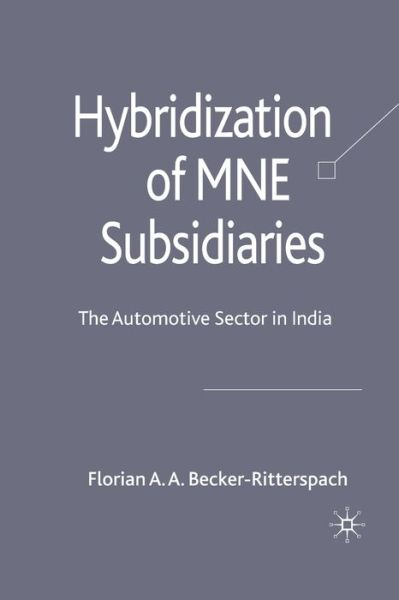 Cover for Becker-Ritterspach · Hybridization of MNE (Book) (2008)