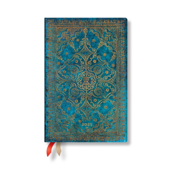 Cover for Paperblanks · Azure (Equinoxe) Mini 12-month Horizontal Hardback Dayplanner 2025 (Elastic Band Closure) - Equinoxe (Hardcover Book) (2024)
