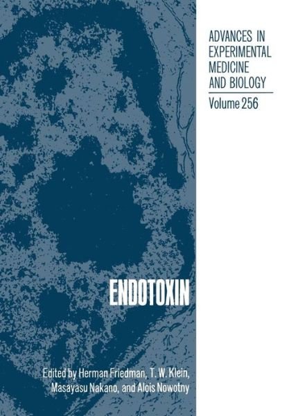 Cover for H Friedman · Endotoxin (Pocketbok) [Softcover reprint of the original 1st ed. 1990 edition] (2013)