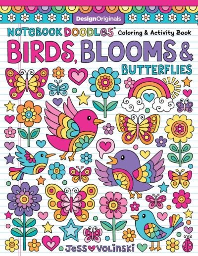 Cover for Jess Volinski · Notebook Doodles Birds, Blooms and Butterflies: Coloring &amp; Activity Book - Notebook Doodles (Paperback Book) (2021)