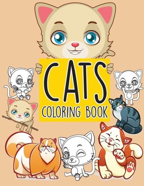 Cover for Banana Leaves · Cats pattern doodles; Easy coloring book for kids toddler, Imagination learning in school and home (Paperback Book) (2017)