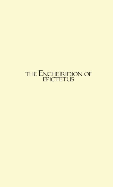 Cover for Epictetus · The Encheiridion (Paperback Book) (2020)