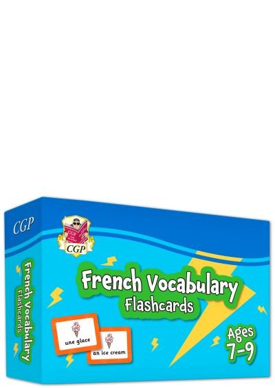 Cover for CGP Books · French Vocabulary Flashcards for Ages 7-9 (with Free Online Audio) - CGP KS2 Activity Books and Cards (Innbunden bok) (2022)