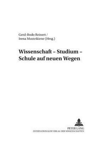 Cover for Wissenschaft - Studium - Schule Auf Neuen Wegen - Baltische Studien Zur Erziehungs- Und Sozialwissenschaft, (Paperback Book) (2002)