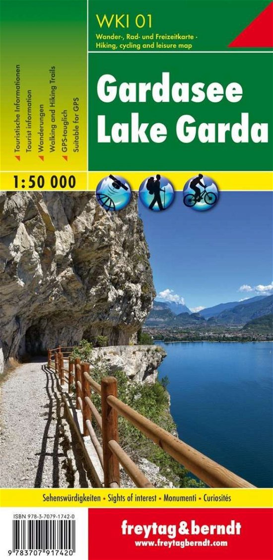 Cover for Lake Garda Hiking + Leisure Map 1:50 000 (Kort) (2018)