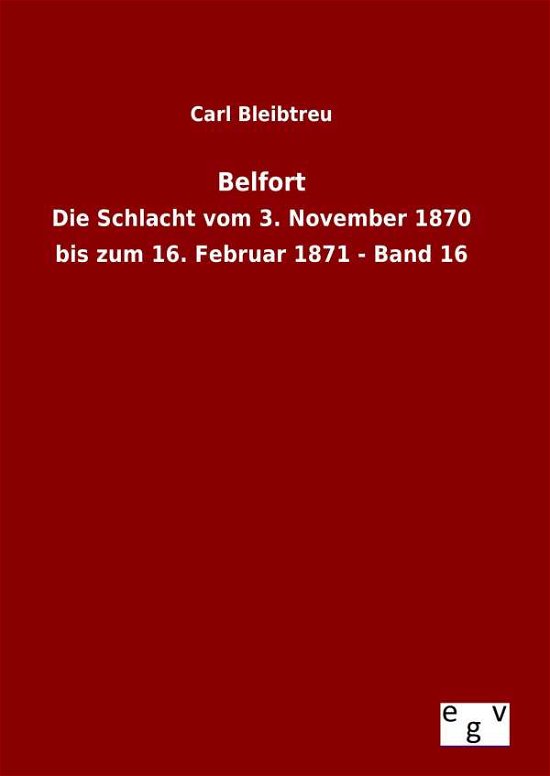 Cover for Carl Bleibtreu · Belfort (Hardcover Book) (2015)