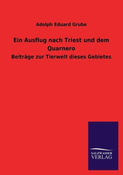 Cover for Adolph Eduard Grube · Ein Ausflug Nach Triest Und Dem Quarnero (Paperback Book) [German edition] (2013)