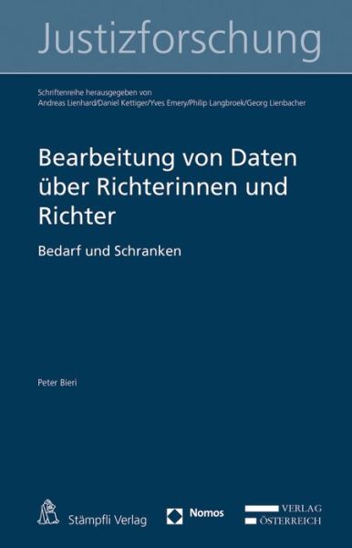 Cover for Bieri · Bearbeitung von Daten über Richte (Buch) (2017)