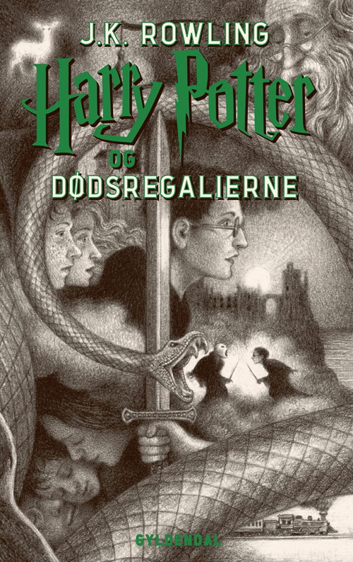 Cover for J. K. Rowling · Harry Potter: Harry Potter 7 - Harry Potter og Dødsregalierne (Sewn Spine Book) [6e édition] (2018)