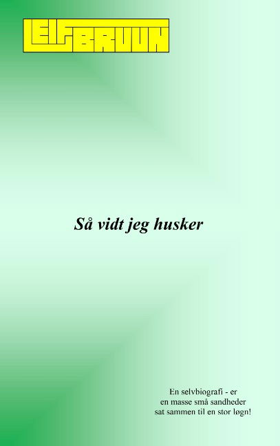 Cover for Leif Bruun · Så vidt jeg husker (Taschenbuch) [1. Ausgabe] (2020)