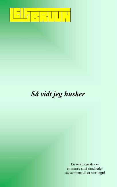 Cover for Leif Bruun · Så vidt jeg husker (Pocketbok) [1. utgave] (2020)