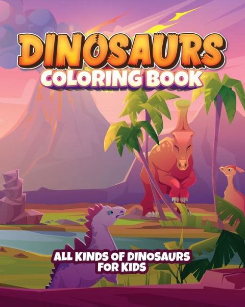 Cover for Easy Life Press · Dinosaur coloring book for kids (Paperback Book) (2021)