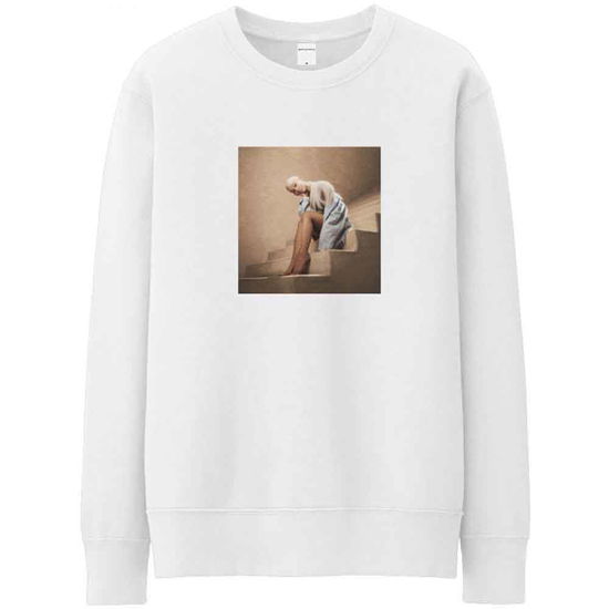 Cover for Ariana Grande · Ariana Grande Unisex Sweatshirt: Staircase (White) (CLOTHES)