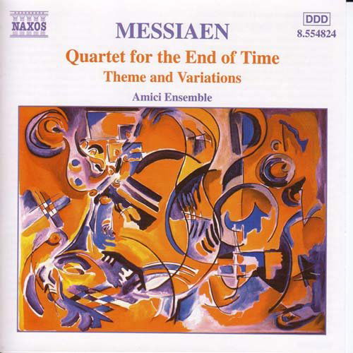 Quartet for the End of Time - O. Messiaen - Musikk - NAXOS - 0636943482421 - 25. juni 2001