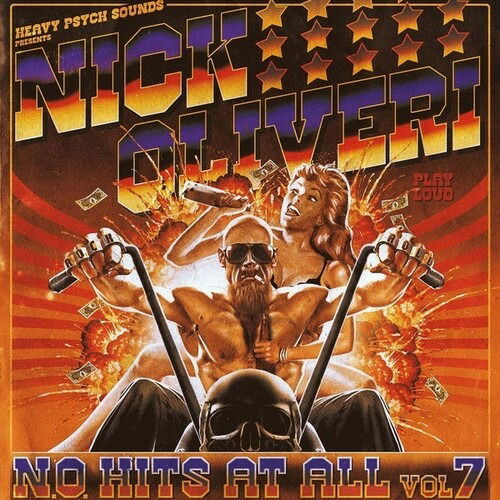 Cover for Nick Oliveri · N.O. Hits At All Vol. 7 (Red / Yellow / Transparent Purple Striped Vinyl) (LP) (2021)