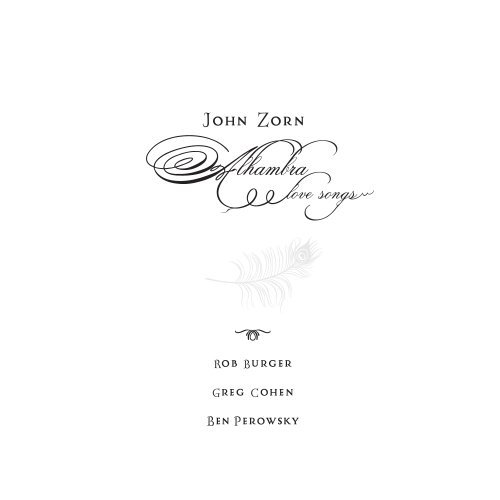 Cover for John Zorn · Alhambra Love Songs (CD) (2009)