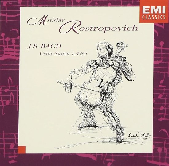 Cover for Johan Sebastian Bach · Cello Suites 1 4 &amp; 5 (CD) (1996)