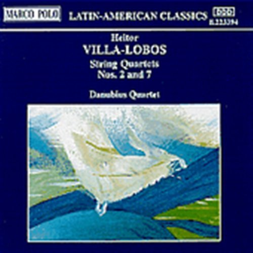 Cover for Villa-lobos / Danubius Quartet · Sring Quartets 2 &amp; 7 (CD) (1994)
