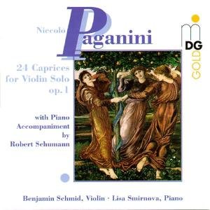 Cover for Paganini / Schmid / Smirnova · 24 Caprices for Violin (CD) (1996)