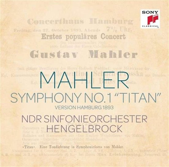 Cover for G. Mahler · Symphony No.1:titan (CD) (2014)