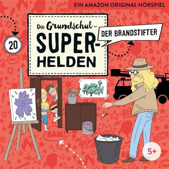 Cover for Die Grundschul-superhelden · 20: Der Brandstifter (CD) (2021)