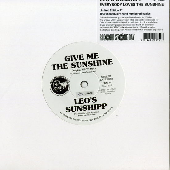 Cover for Leo's Sunshipp · Everybody Loves The Sunshine (LP) [Ltd. Us 7&quot; edition] (2021)