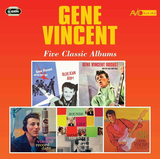 Five Classic Albums - Gene Vincent - Musiikki - AVID - 5022810331421 - perjantai 7. syyskuuta 2018