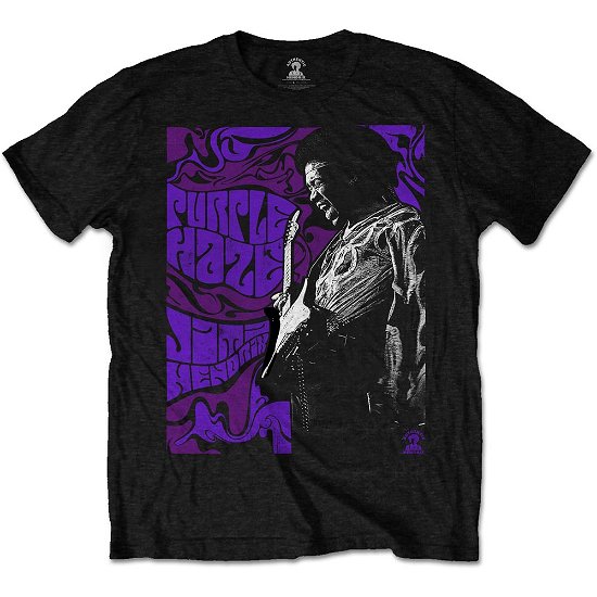 Cover for Jimi Hendrix · Jimi Hendrix Unisex T-Shirt: Purple Haze (T-shirt) [size S] [Black - Unisex edition] (2020)