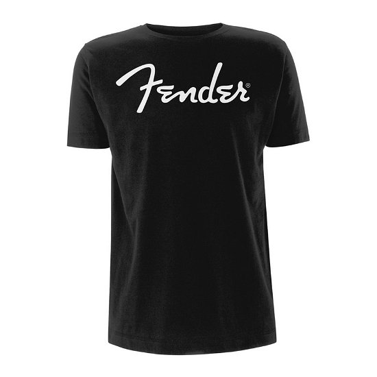 Cover for Fender · Classic Logo (T-shirt) [size L] [Black - Unisex edition] (2018)