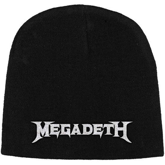 Megadeth Unisex Beanie Hat: Logo - Megadeth - Fanituote -  - 5056365708421 - 