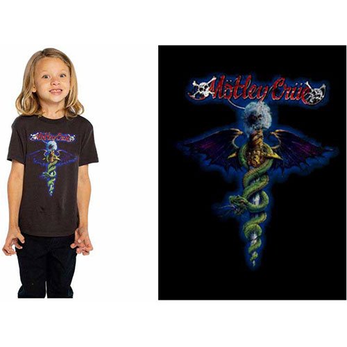 Cover for Mötley Crüe · Motley Crue Kids T-Shirt: Blue Dragon (5-6 Years) (T-shirt) [size 5-6yrs] [Black - Kids edition]
