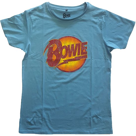 Cover for David Bowie · David Bowie Unisex T-Shirt: Vintage Diamond Dogs (T-shirt) [size M] [Blue - Unisex edition]