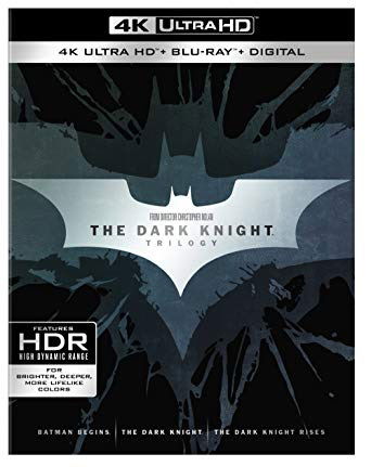 Cover for The Dark Knight Trilogy (UHD) (4K UHD + Blu-ray) (2018)