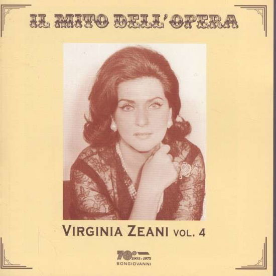 Cover for Verdi / Puccini / Massenet · Virginia Zeani 4 (CD) (2014)