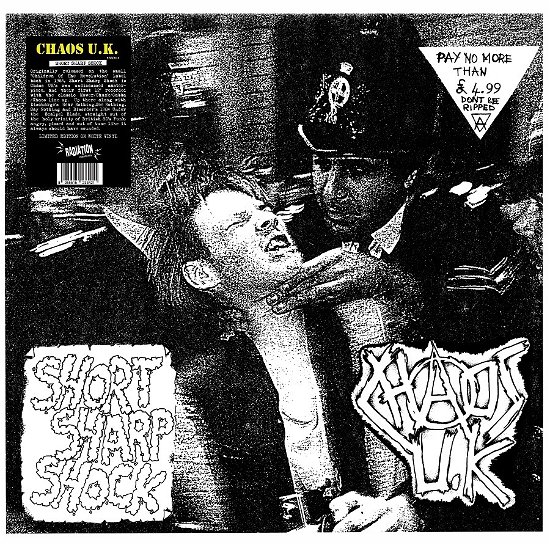 Cover for Chaos U.k · Short Sharp Shock (White Vinyl) (LP) [Coloured edition] (2023)
